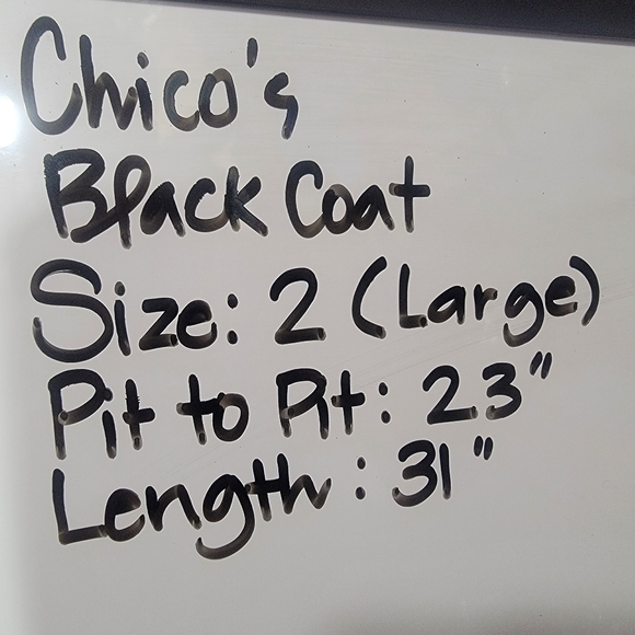 Chicos Womens Black Faux Snakeskin Zip Up & Snap w/ Belt Size 2 (Large) #521 - Picture 12 of 12